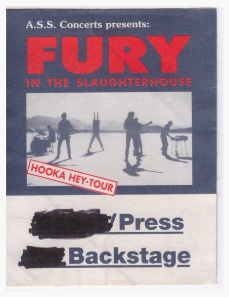 (1991-05-31) Fury In The Slaughterhouse (feat. Swimming the Nile) - Hannover, Capitol 600px