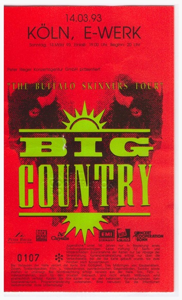 (1993-03-14) Big Country - Köln, E-Werk 600px